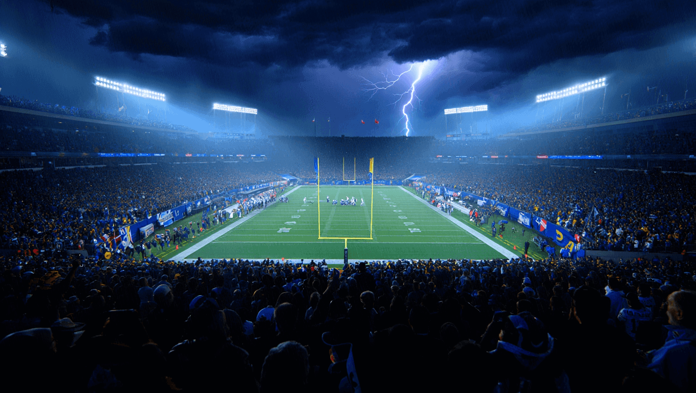 Panthers-Rams Wild Card Weather Report: Will There Be a Rain Delay After Latest Thunderstorm Forecast?